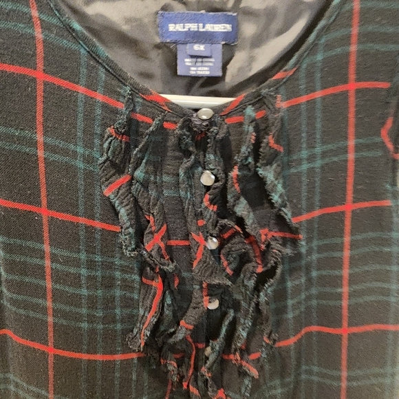 Ralph Lauren Plaid  Girls Dress Size 6x - Picture 14 of 14